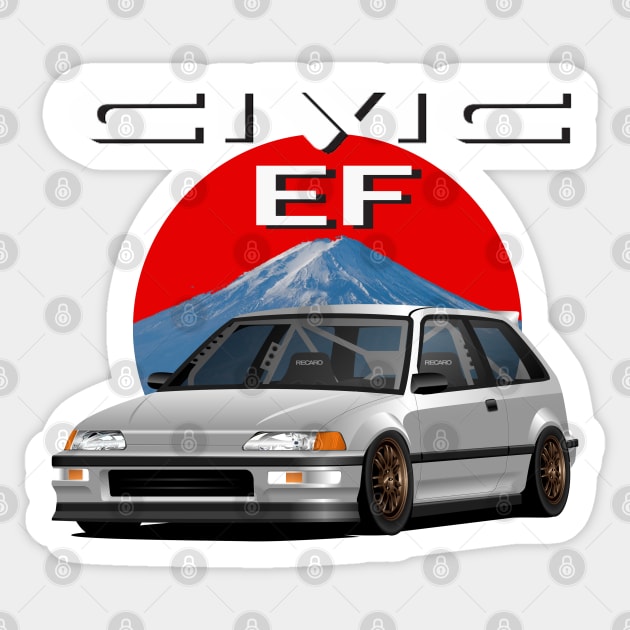 Civic EF Sticker by RoadSideTH